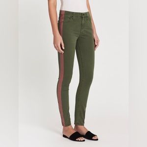 MOTHER Skinny Jeans in Olive and Rust